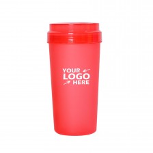 12oz Plastic Frosted Cups wth Lid